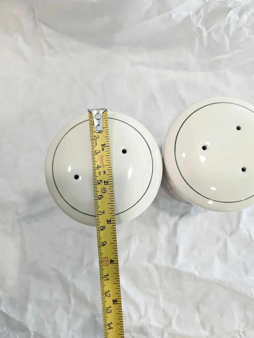 Certified International Corp Fruit Ceramic Salt & Pepper Shakers Set 2 4in